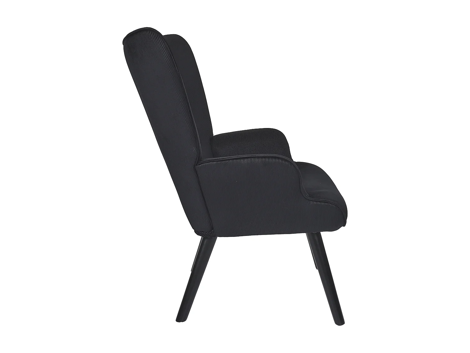 Fauteuil De Salon Giulia Noir Noir
