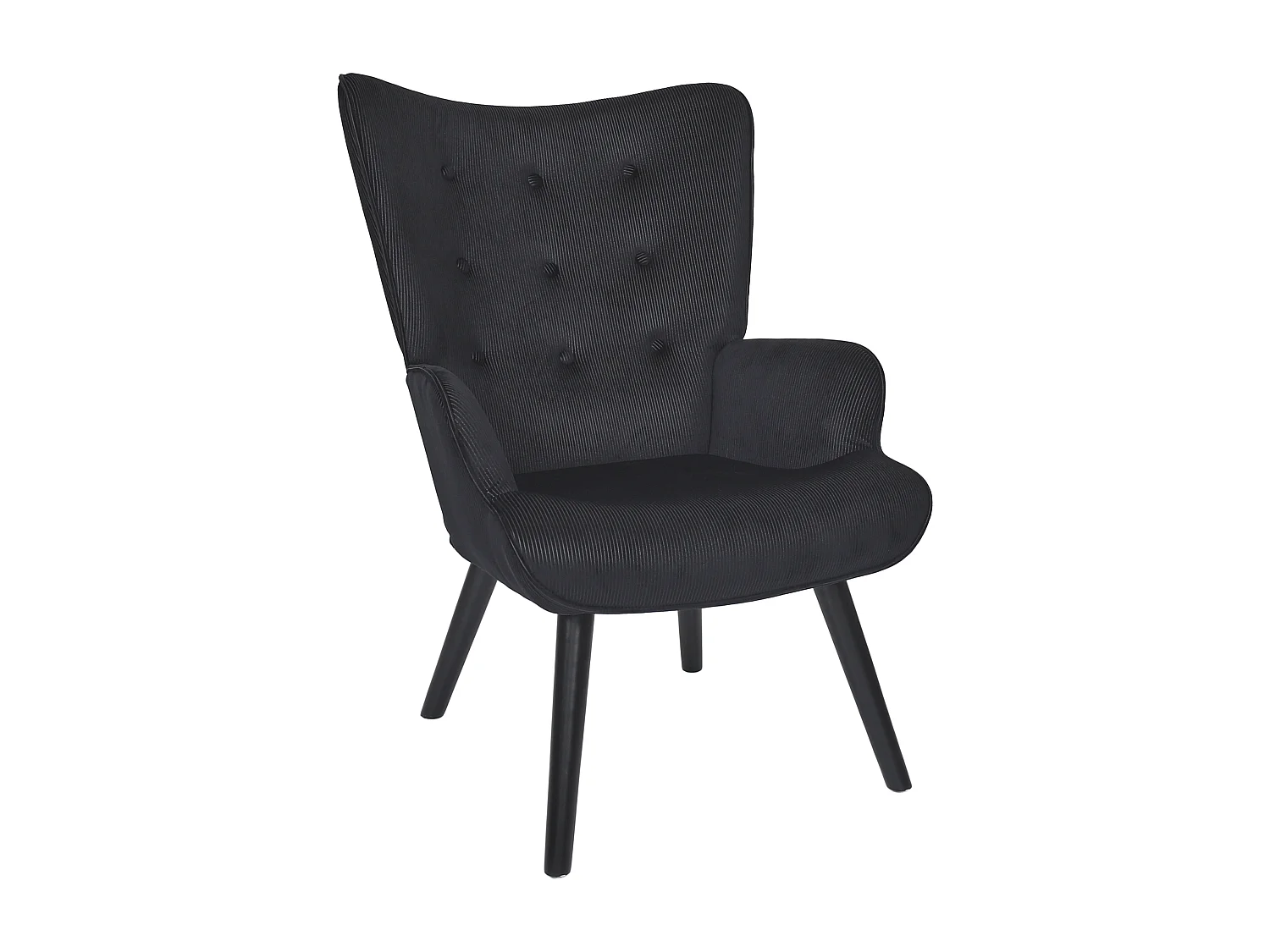 Fauteuil De Salon Giulia Noir Noir