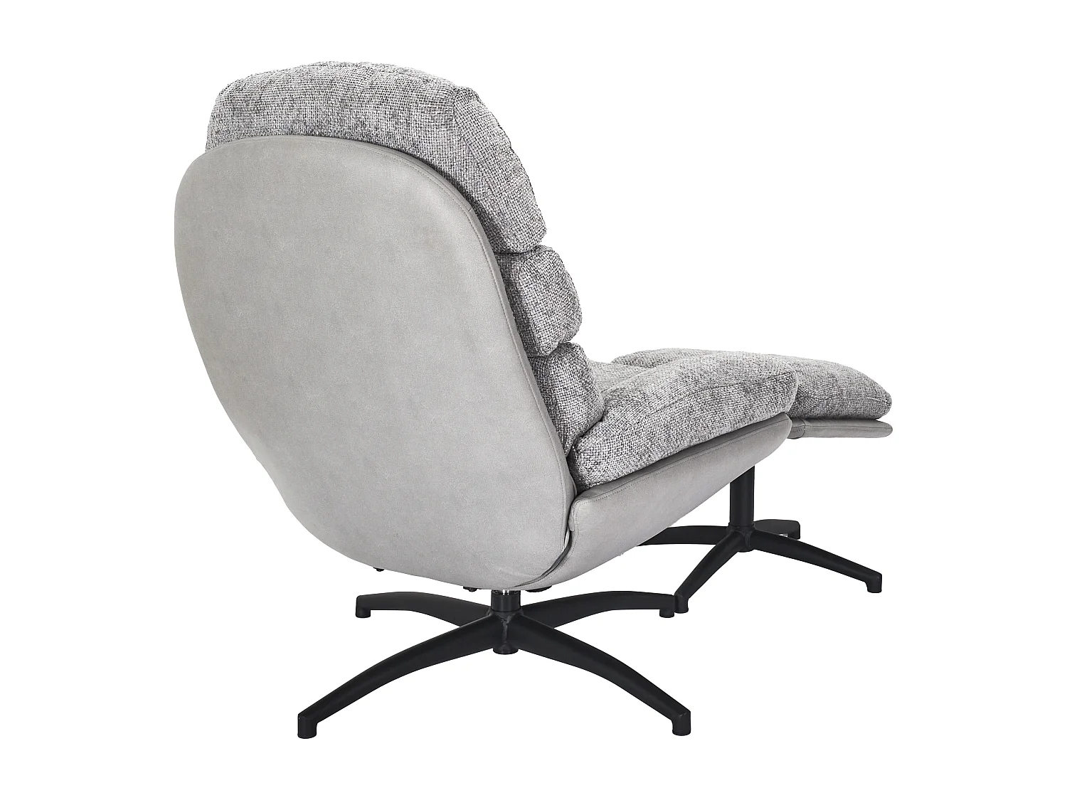 Fauteuil William Gris Gris, Noir