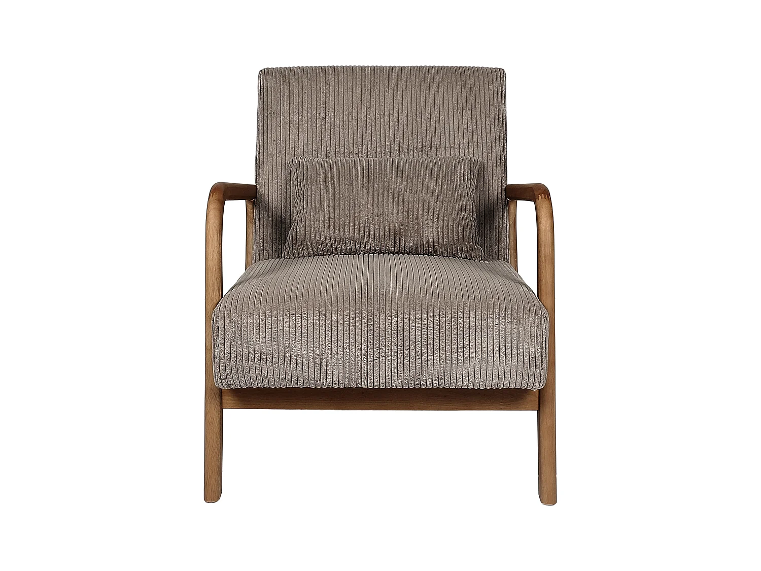 Fauteuil Salon Cotele Scott Taupe Gris