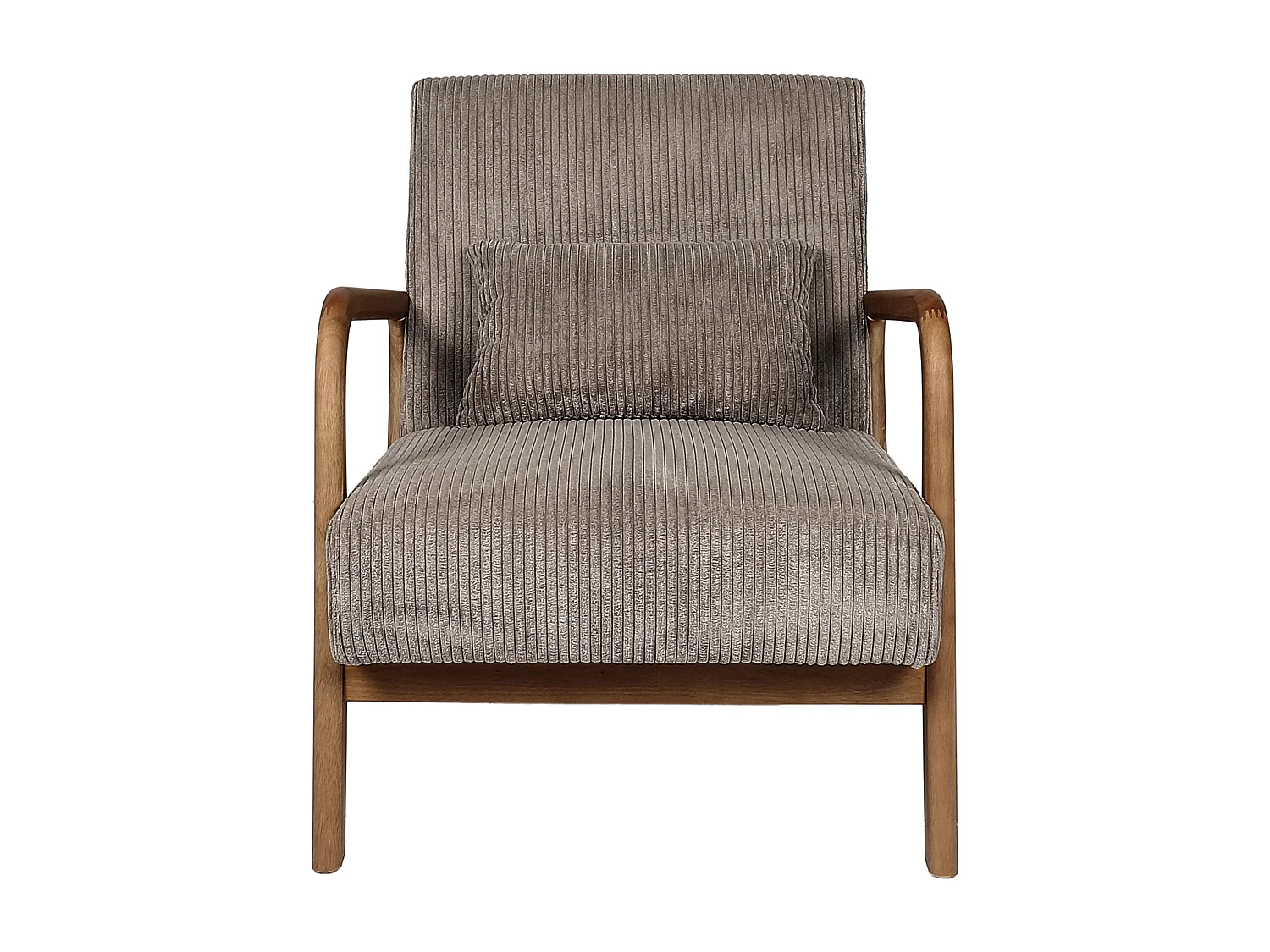 Fauteuil Salon Cotele Scott Taupe Gris
