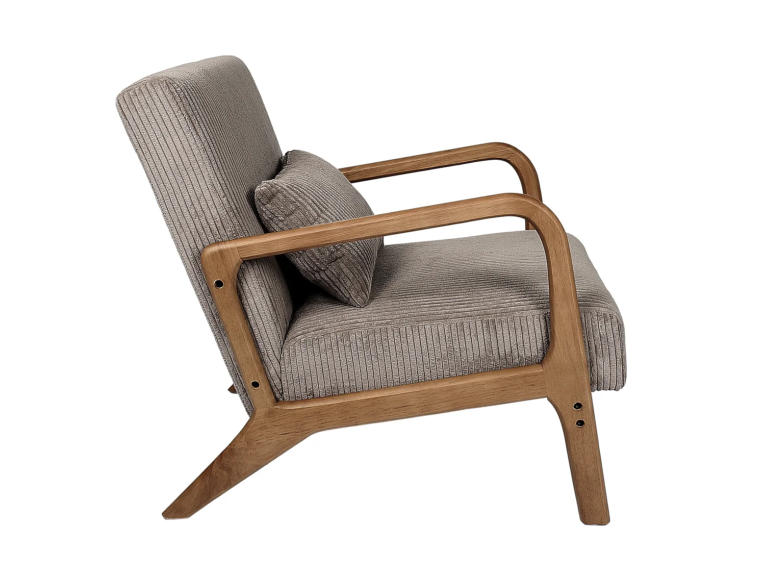 Fauteuil - HOME DECO FACTORY - Design - Confortable - Gris
