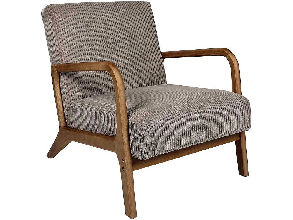Fauteuil - HOME DECO FACTORY - Design - Confortable - Gris
