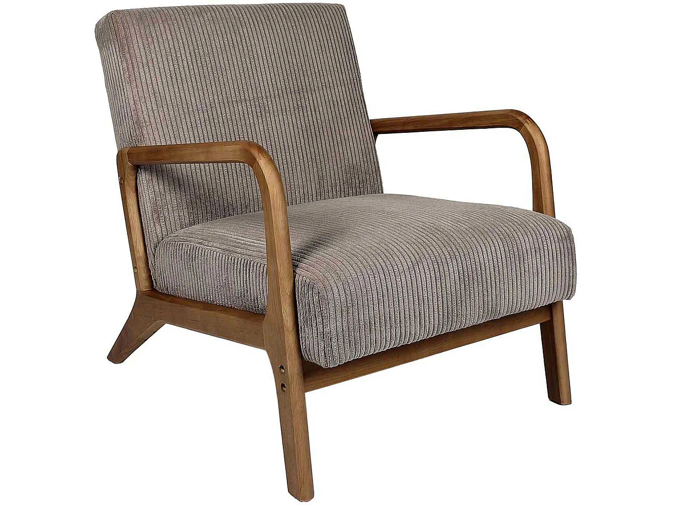 Fauteuil - HOME DECO FACTORY - Design - Confortable - Gris