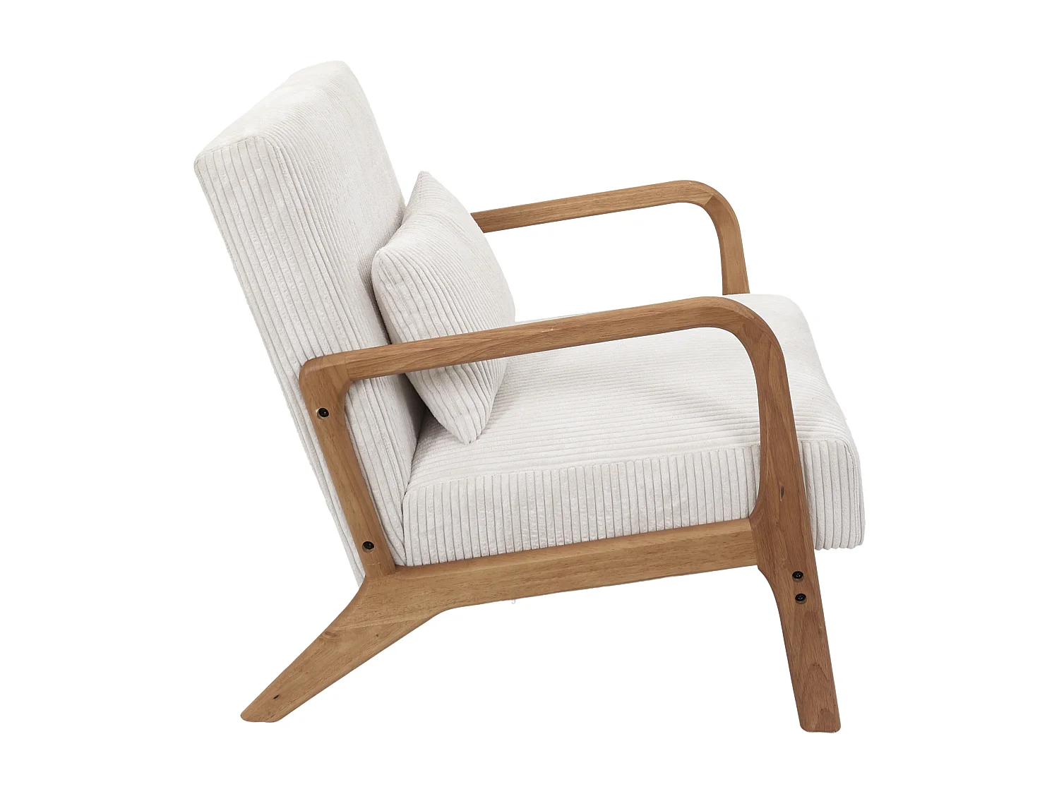 Fauteuil Salon Cotele Scott Beige Beige