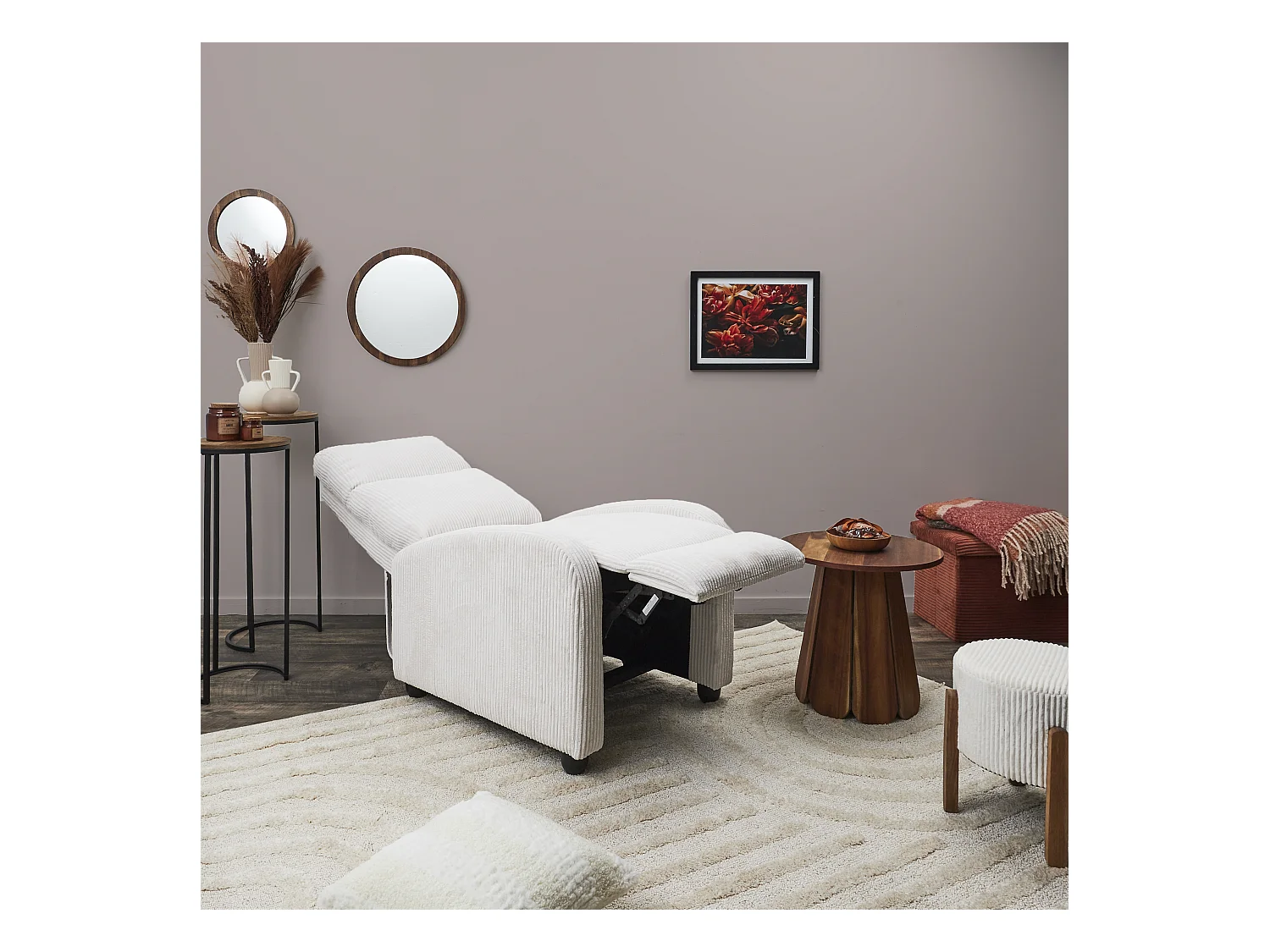 Fauteuil Dream Cotele Scott Beige Beige