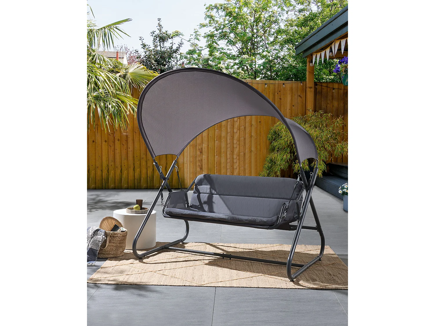 Baloiço SOLAGNA Metal Cinzento escuro