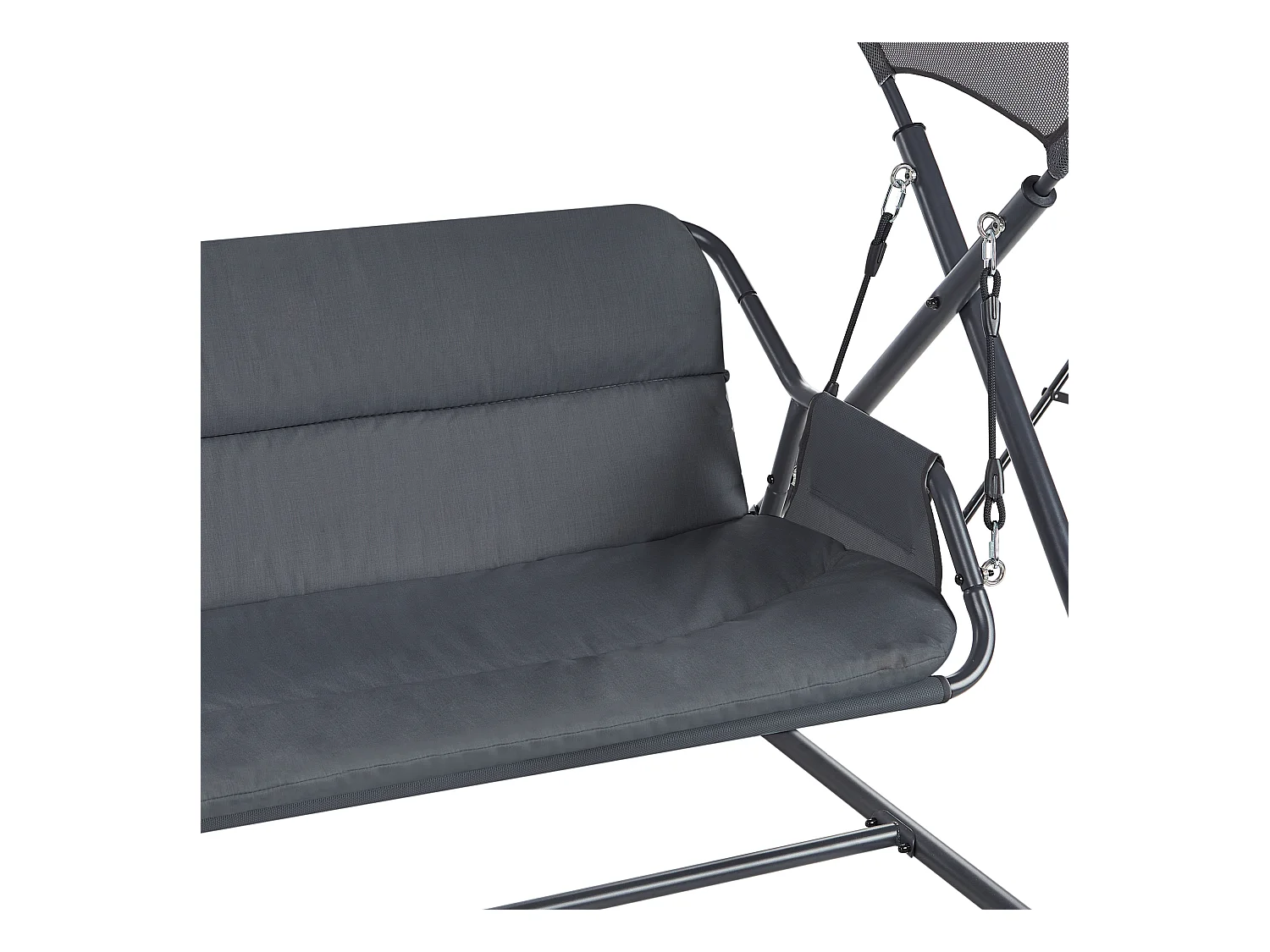 Huśtawka ogrodowa SOLAGNA Metal Ciemnoszary