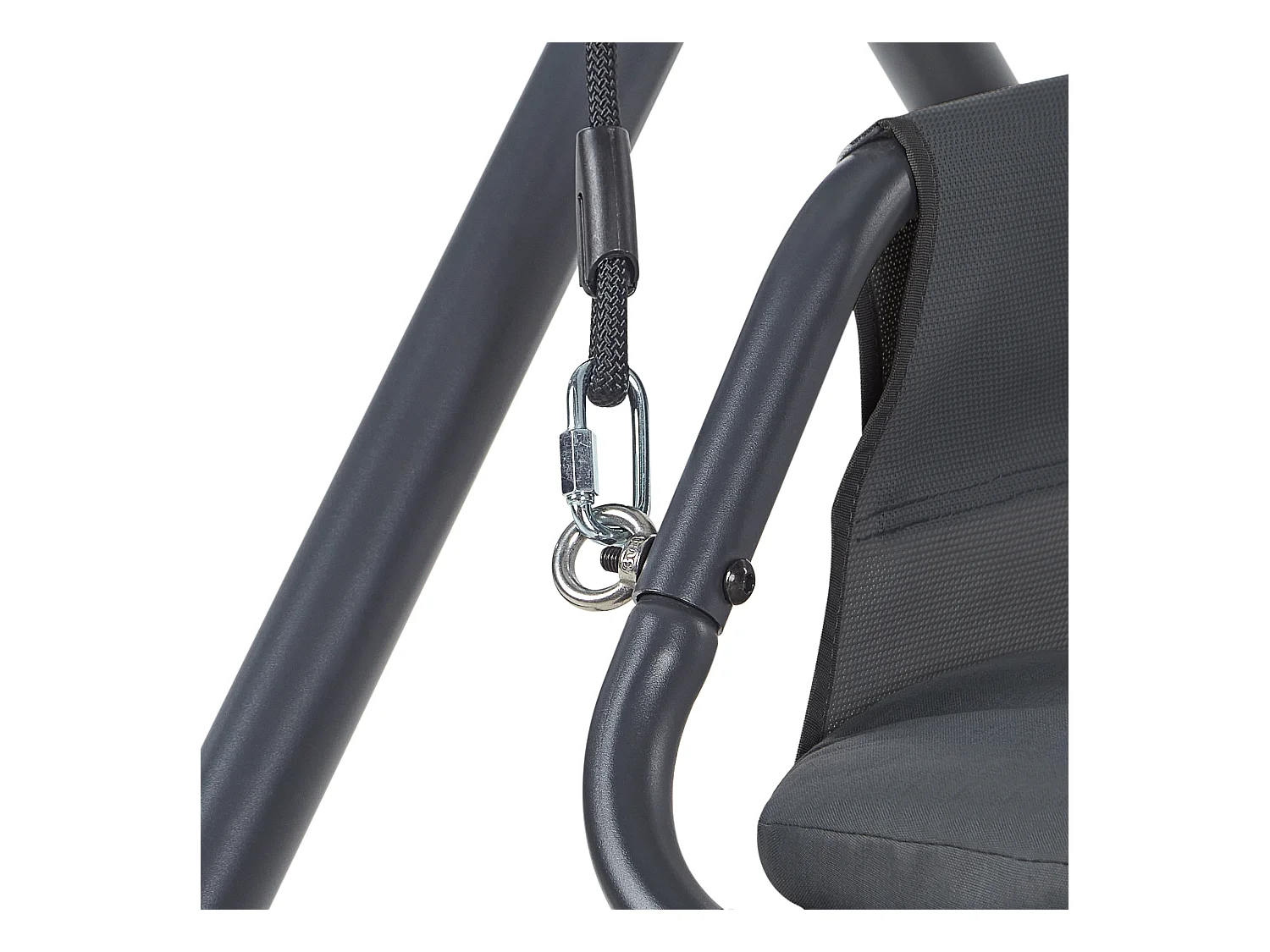 Huśtawka ogrodowa SOLAGNA Metal Ciemnoszary