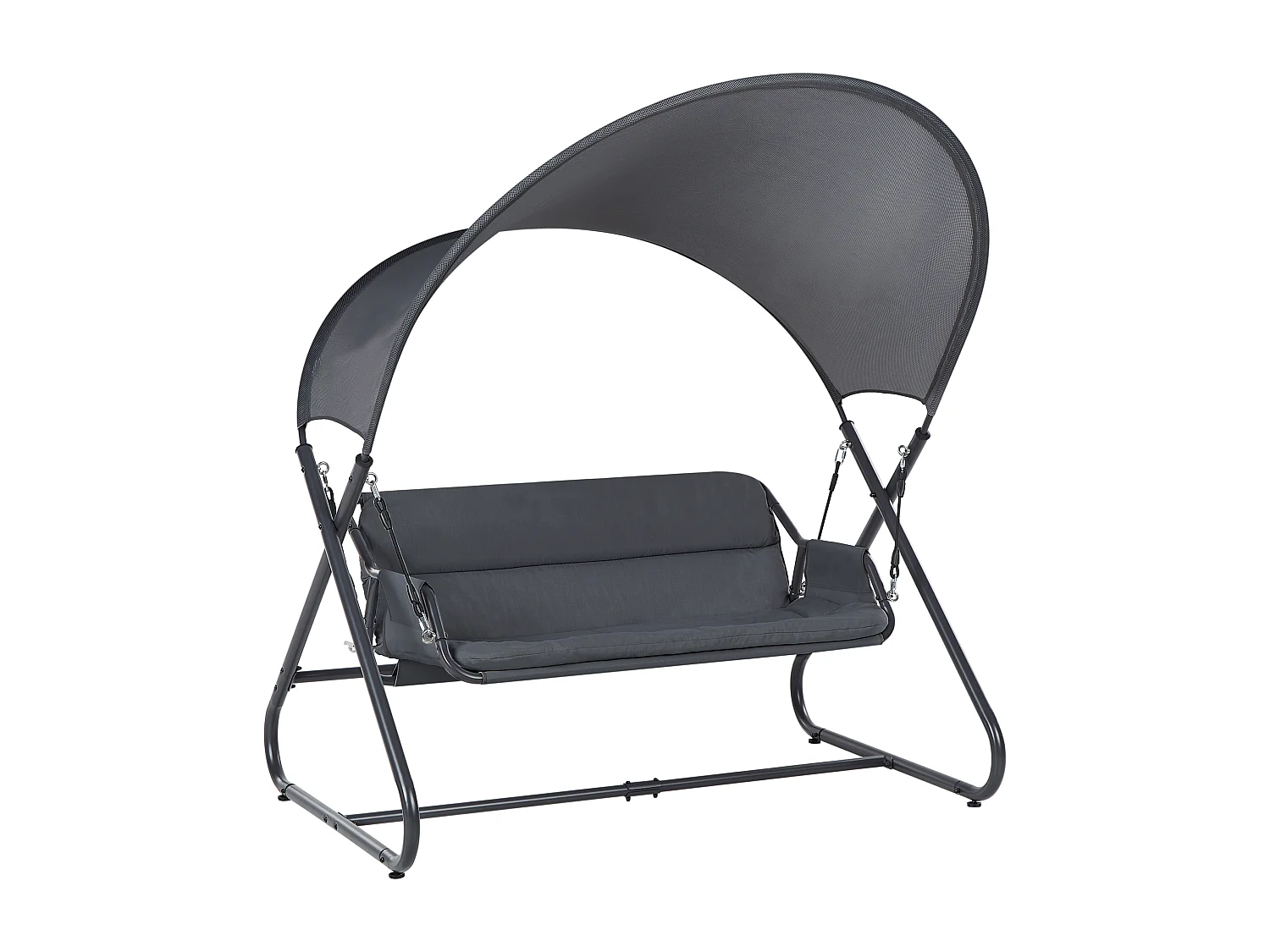 Huśtawka ogrodowa SOLAGNA Metal Ciemnoszary