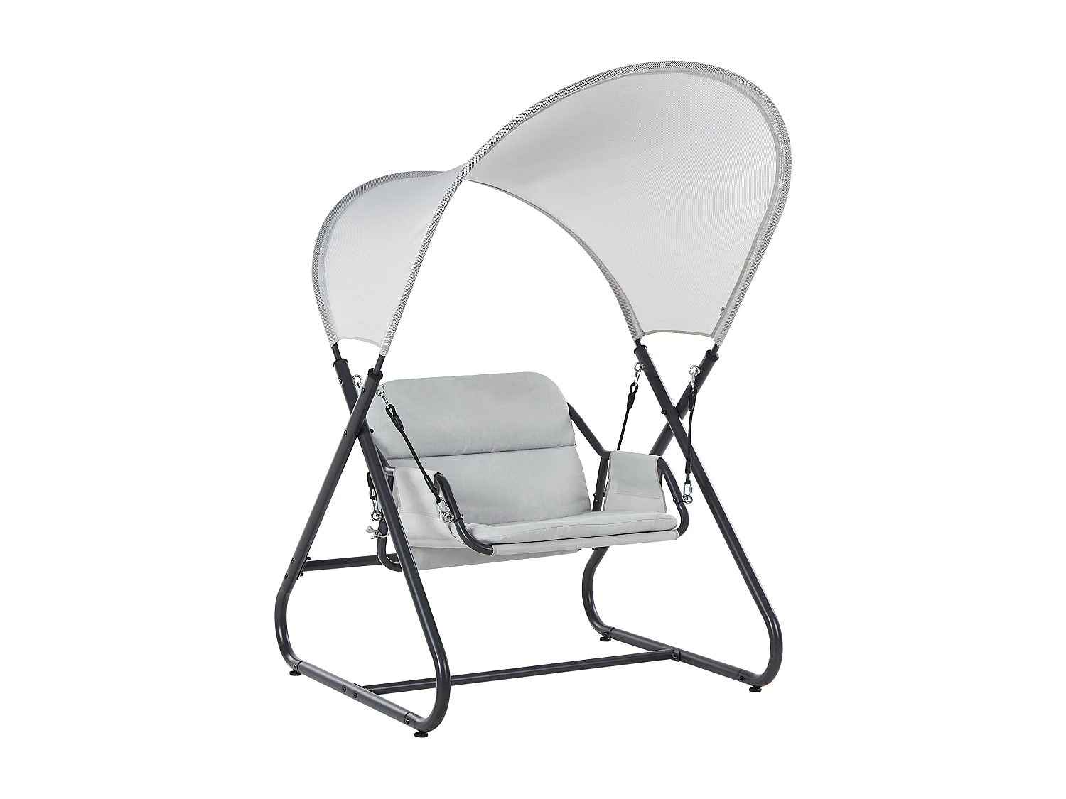 Balancelle de jardin SOLAGNA Métal Gris clair