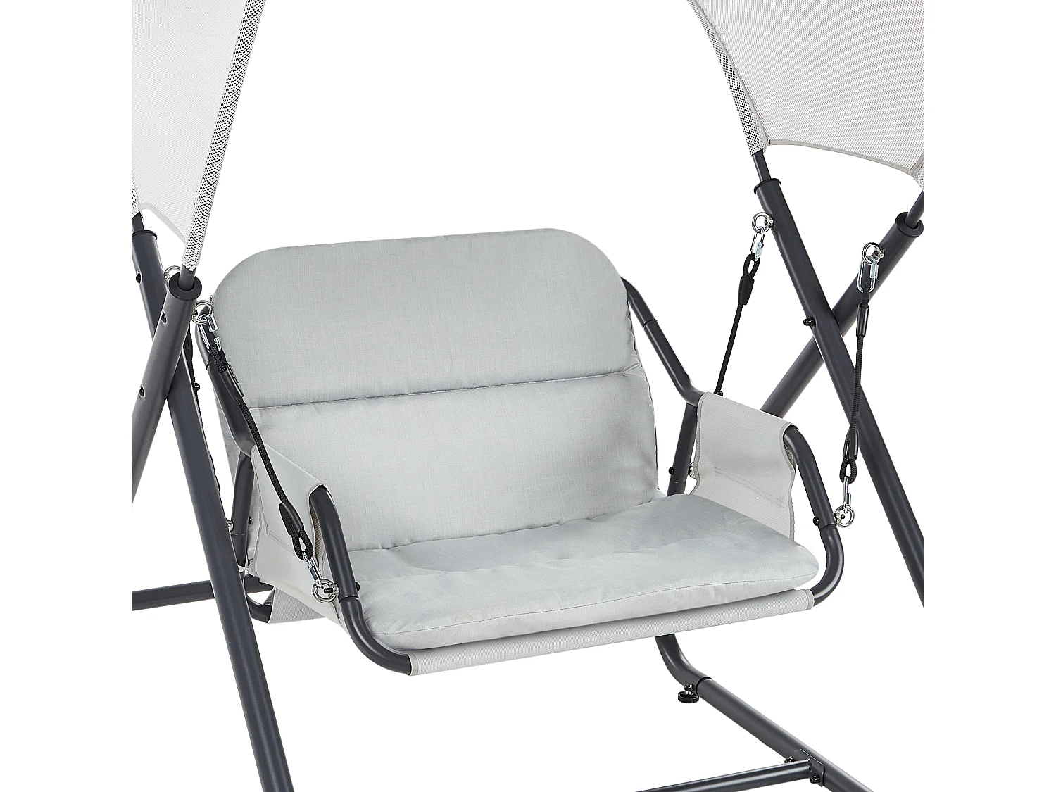 Balancelle de jardin SOLAGNA Métal Gris clair