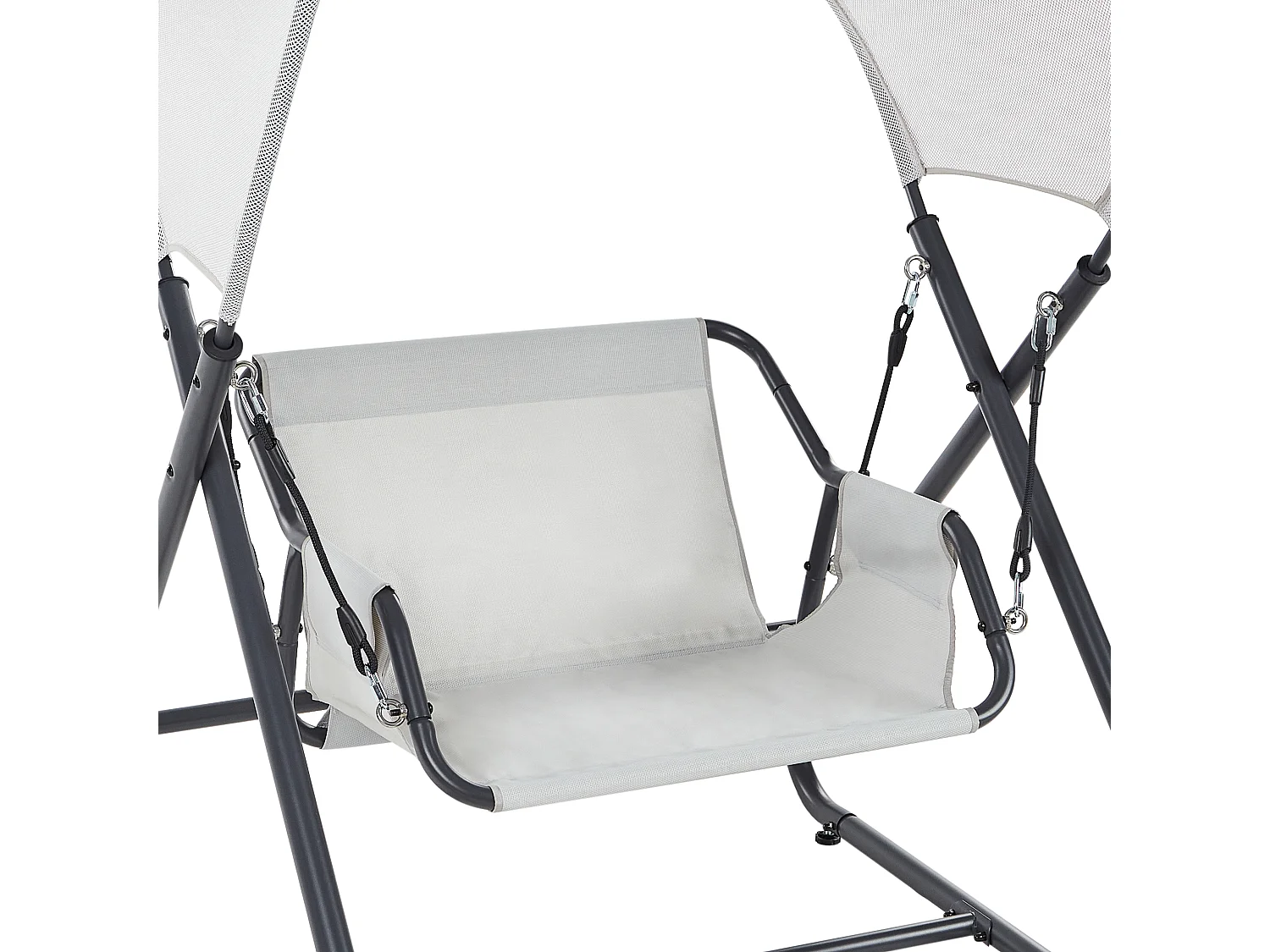 Balancelle de jardin SOLAGNA Métal Gris clair