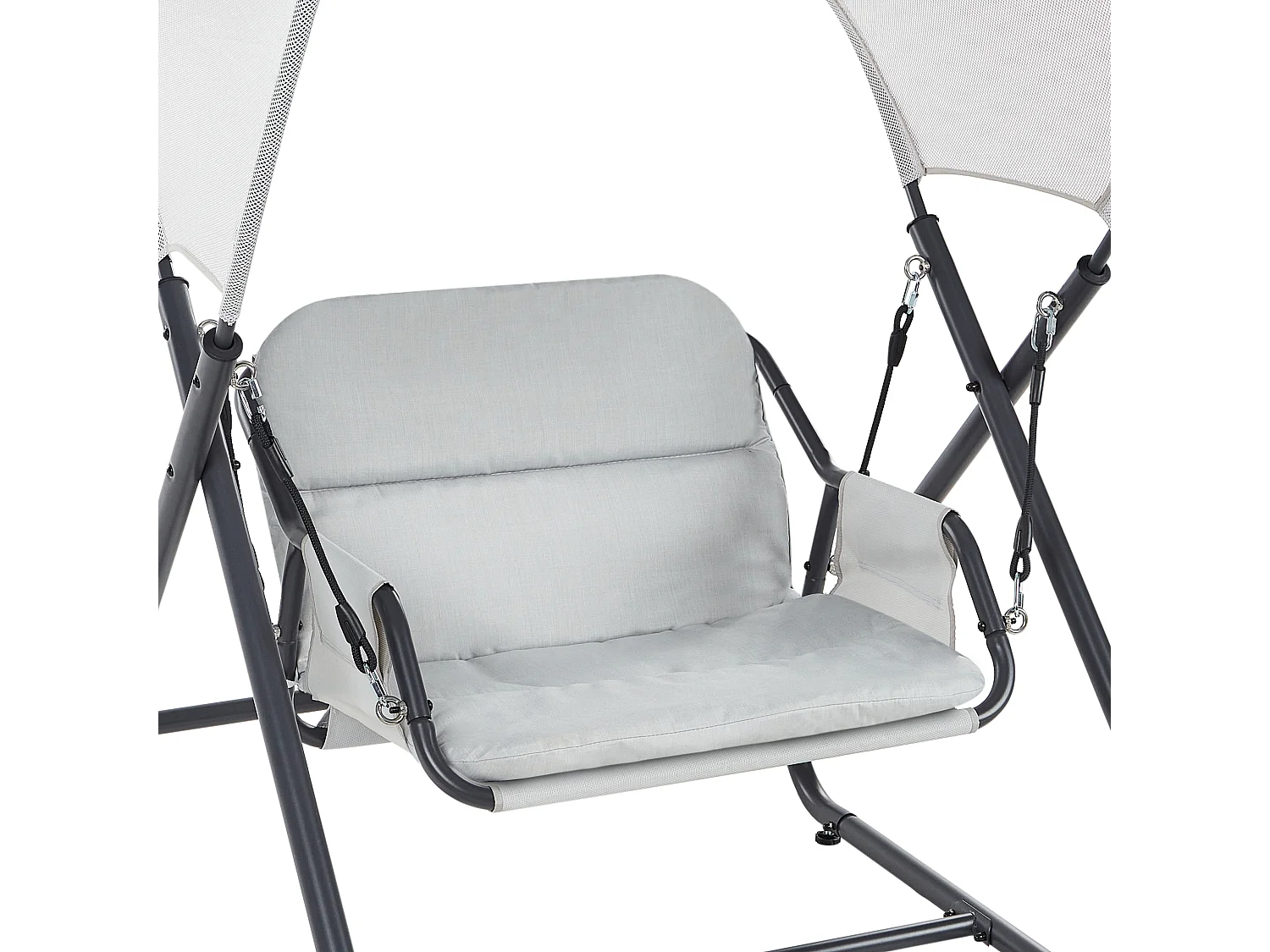 Dondolo da giardino SOLAGNA Metallo Grigio chiaro