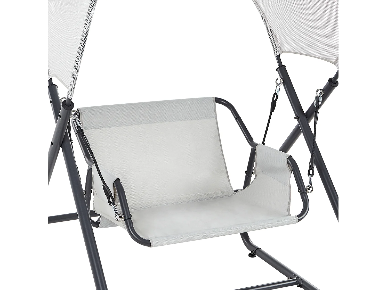 Dondolo da giardino SOLAGNA Metallo Grigio chiaro
