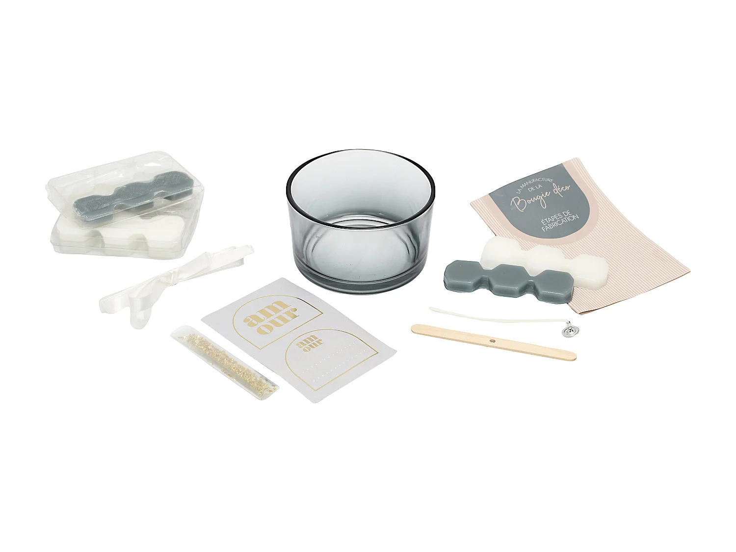 Bougie Pierre A Faire Soi Meme Coffret Diy Multicolore