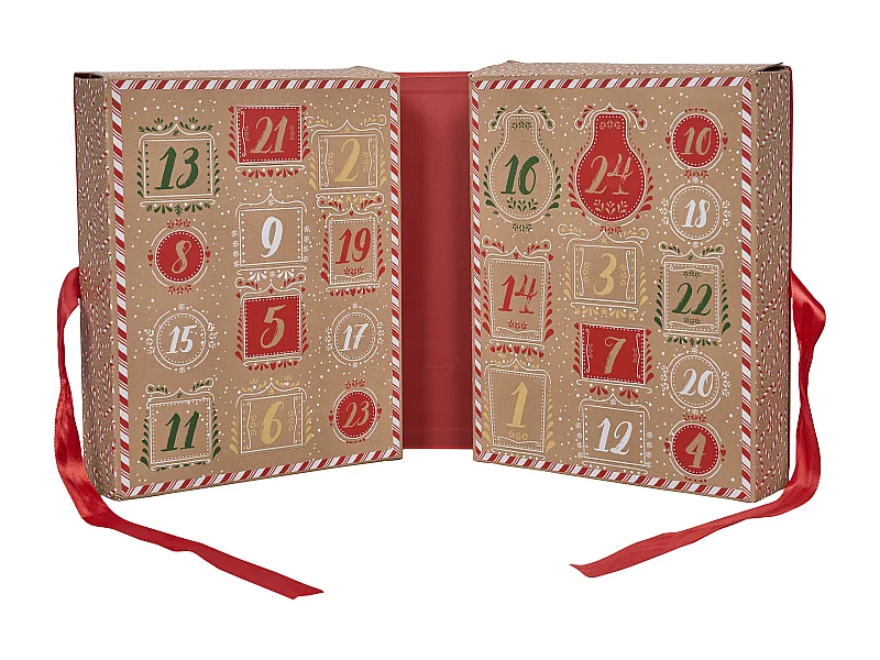 Calendrier Bougies Et Surprise Gingerbread Marron, Rouge