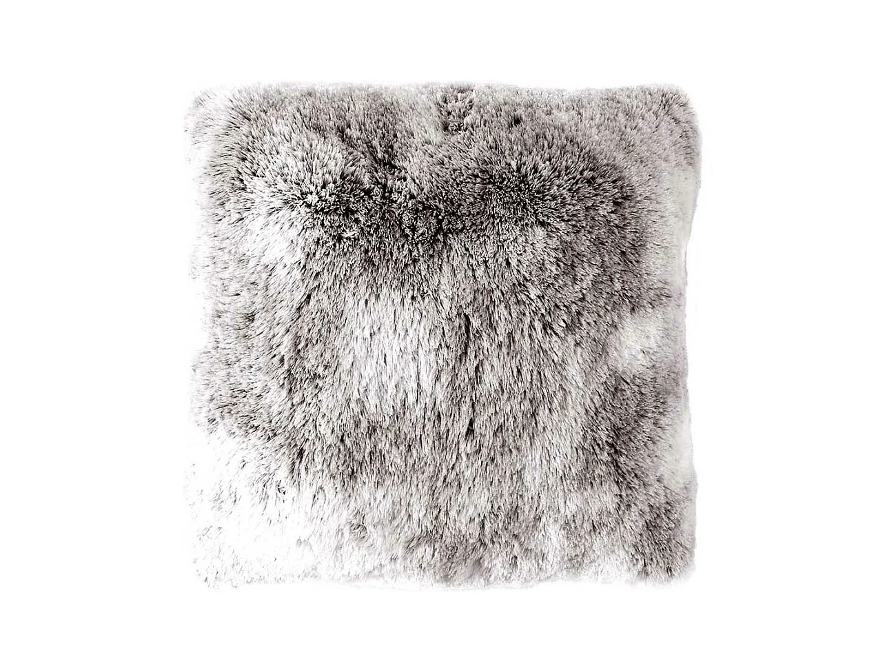 Coussin Déco Imitation Fourrure "Ours" 40x40cm Vison