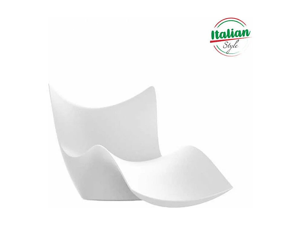 Bain de soleil blanc pour piscine et jardin extérieur Lagos