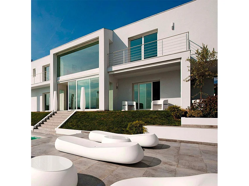 Tumbona con ruedas piscina hotel jardín diseño Gumball L1