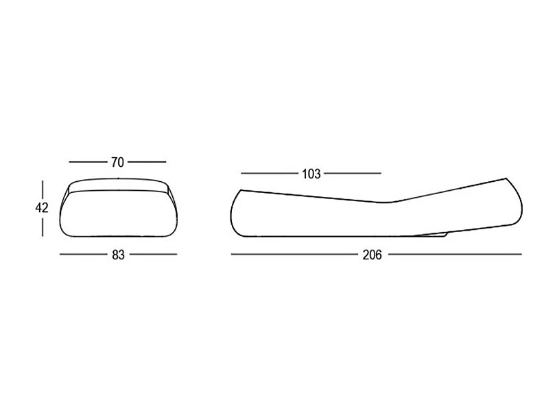 Tumbona con ruedas piscina hotel jardín diseño Gumball L1
