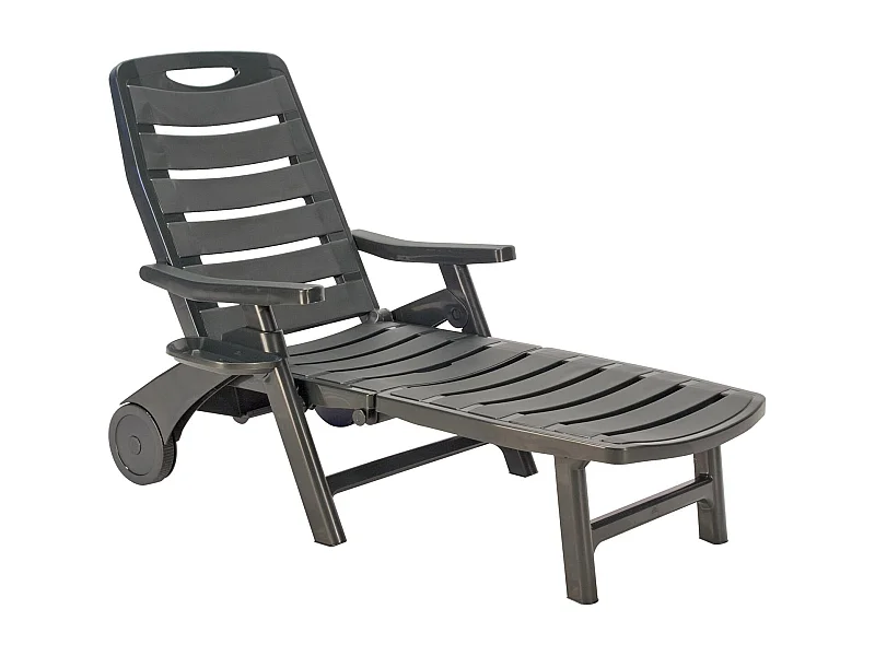 Lettino prendisole pieghevole 5 posizioni piscina e spiaggia