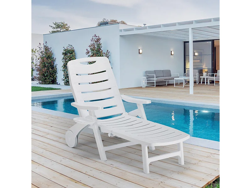 Lettino pieghevole in plastica per piscina e spiaggia Koh Phi Phi