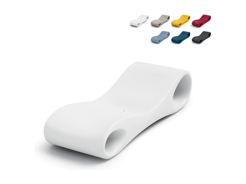 Lettino per esterni design moderno in polietilene Tahiti