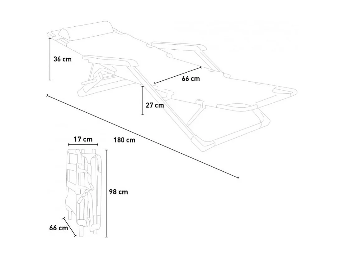 4er Set Liegestühle Strandliegen Sonnenliegen faltbar für Garten Emily Lux Zero Gravity - Beige