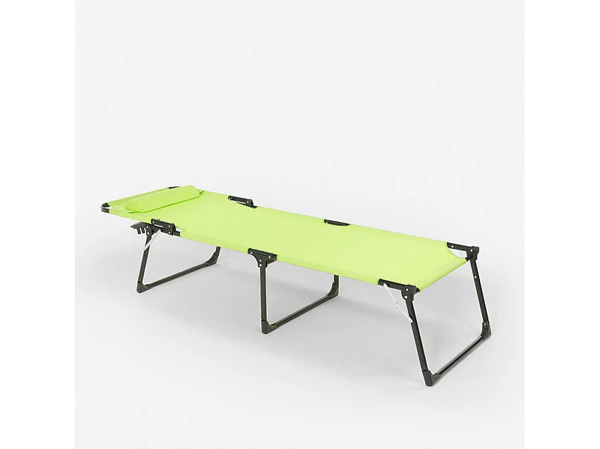 4 chaises longues pliantes de jardin aluminium style Sardegna