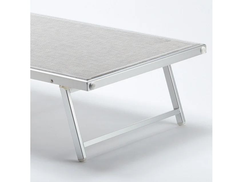 Tumbonas Profesionales Grandes de Aluminio GRANDE Italia EXtrALarge Stock 2 Piezas - Gris