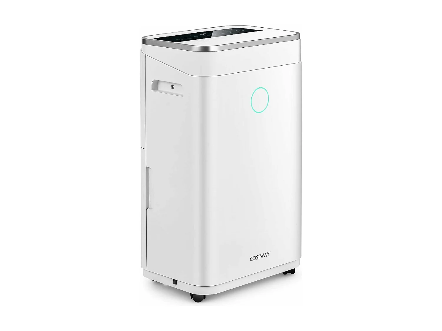 Déshumidificateur 25L/Jour Réservoir d'Eau 6,5L Minuterie 24H 2 Modes 2 Vitesses Dégivrage Automatique Pièces jusqu'à 30 m²