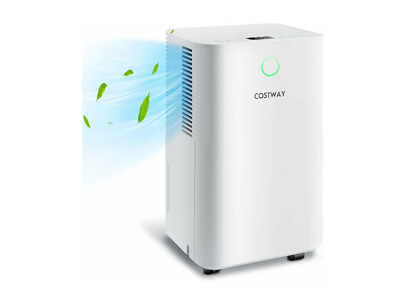 Déshumidificateur 14L/Jour Réservoir d'Eau 2L Minuterie 24H 3 Modes 2 Vitesses Dégivrage Automatique Pièces jusqu'à 15 m²