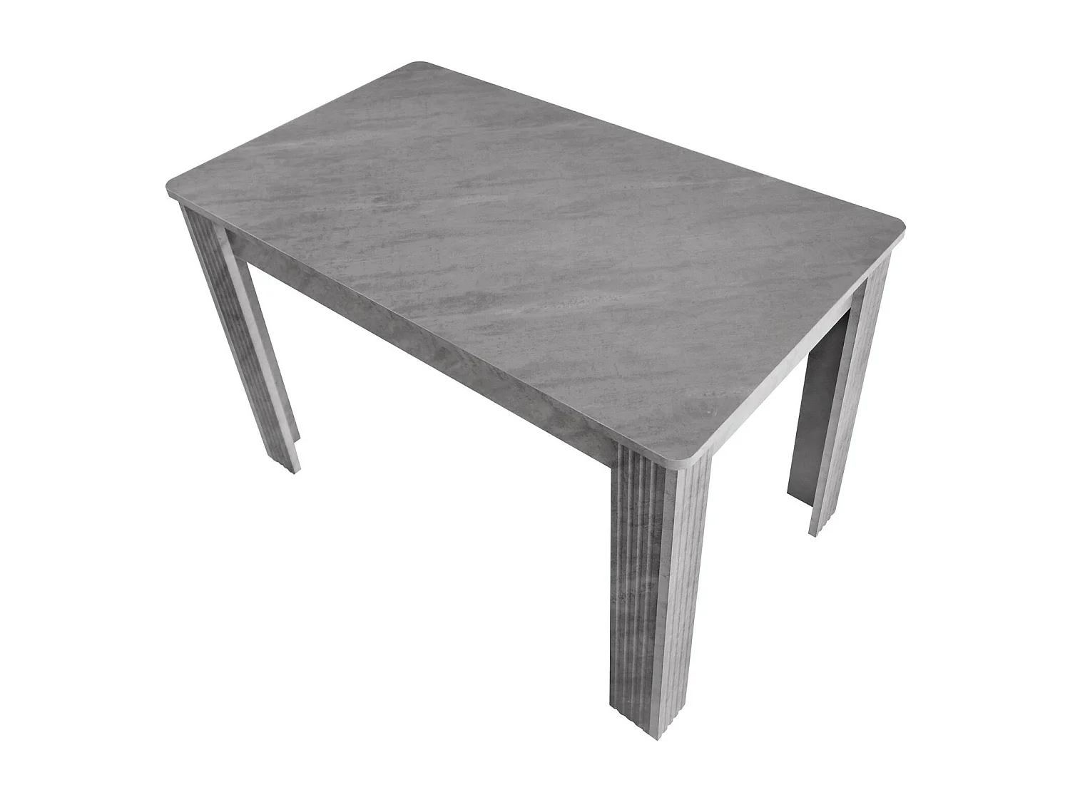 Eettafel 4 mensen - deeltjespanelen - grijs betoneffect - max 130 kg belasting - 117x68x75cm