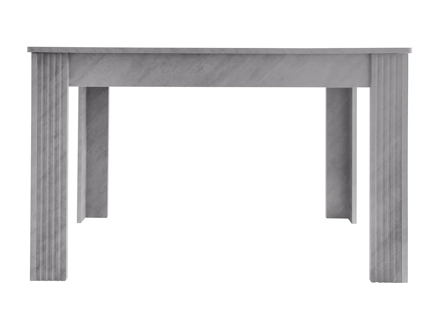 Eettafel 4 mensen - deeltjespanelen - grijs betoneffect - max 130 kg belasting - 117x68x75cm