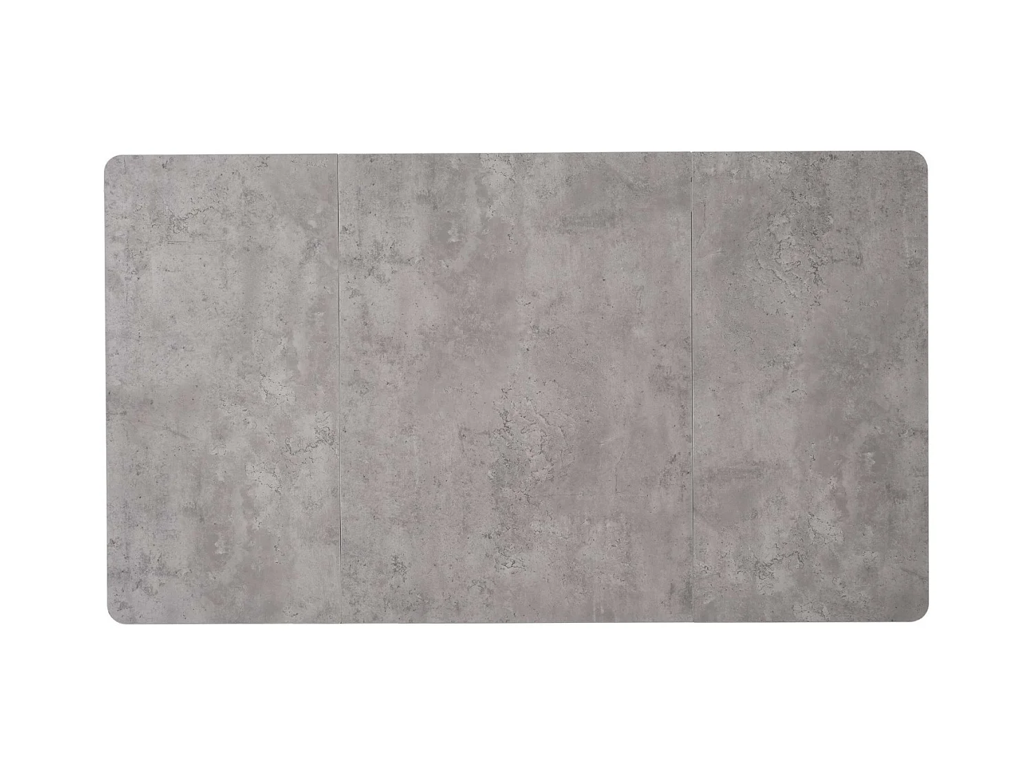 Esstisch mit 4 ergonomischen Stühlen mit 4 samtrischen Stühlen - grauer Marmoreffekt - MDF und Metallrahmen - Einstellbarer Fußtisch - 140 x 80 x 75 cm