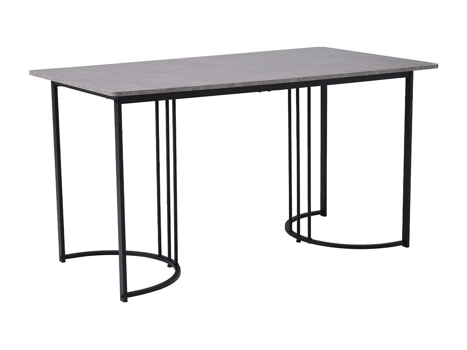 Table à manger avec 4 chaises ergonomique velours - effet marbre gris - MDF et cadre métallique - table pied réglable - 140x80x75cm