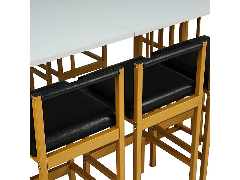 Ensemble table fixe et chaise