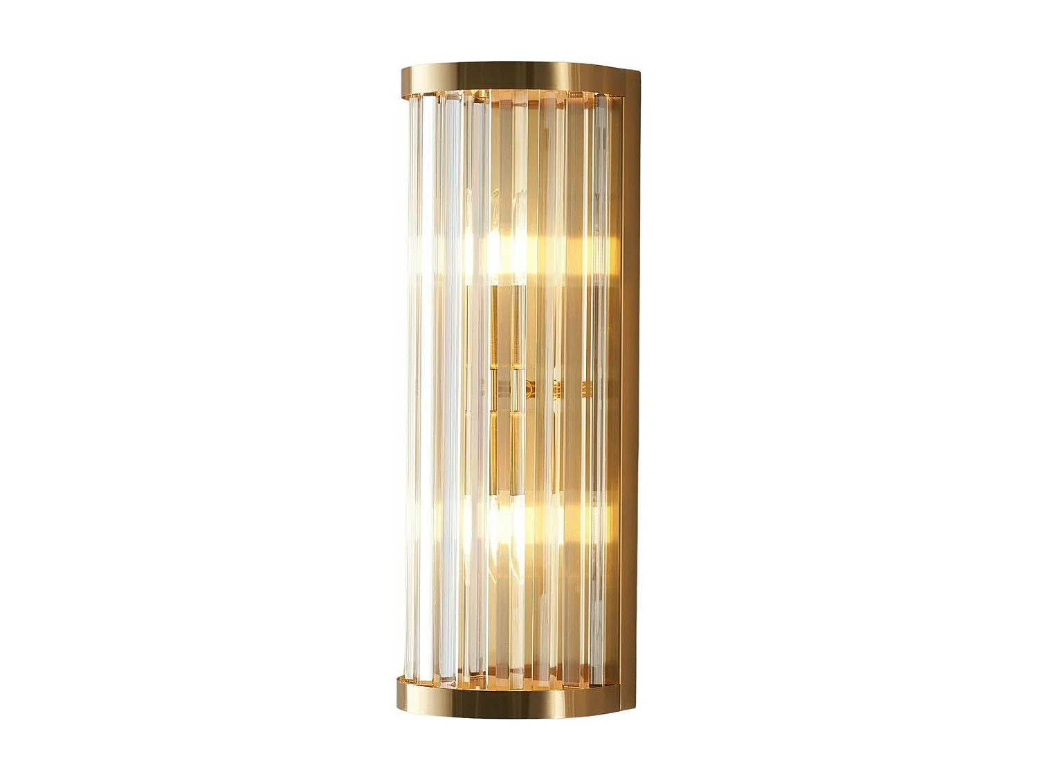 Applique demi-cylindrique pampilles transparentes - Andria