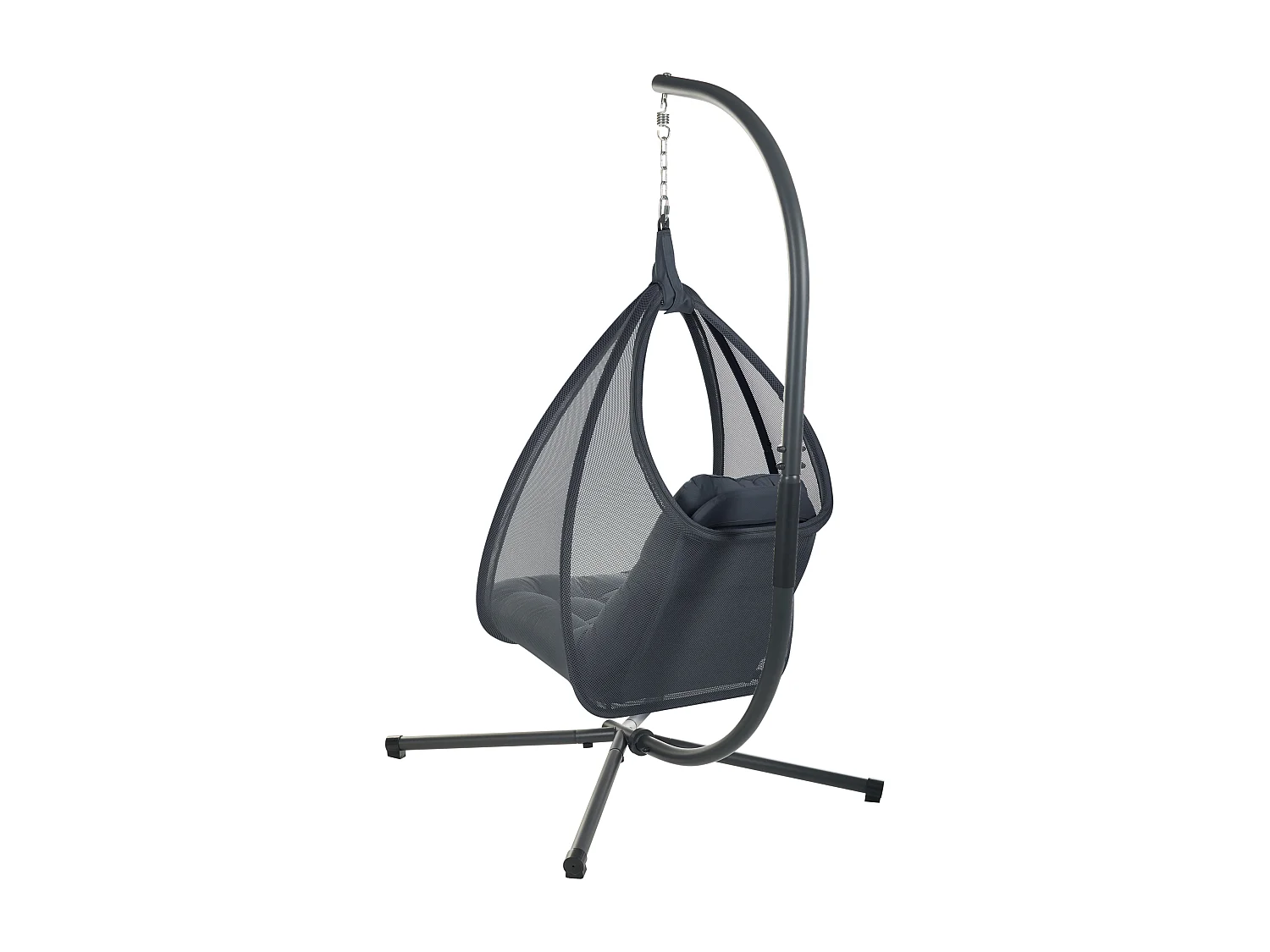 Fauteuil suspendu avec support AVEGNO Tissu Gris foncé