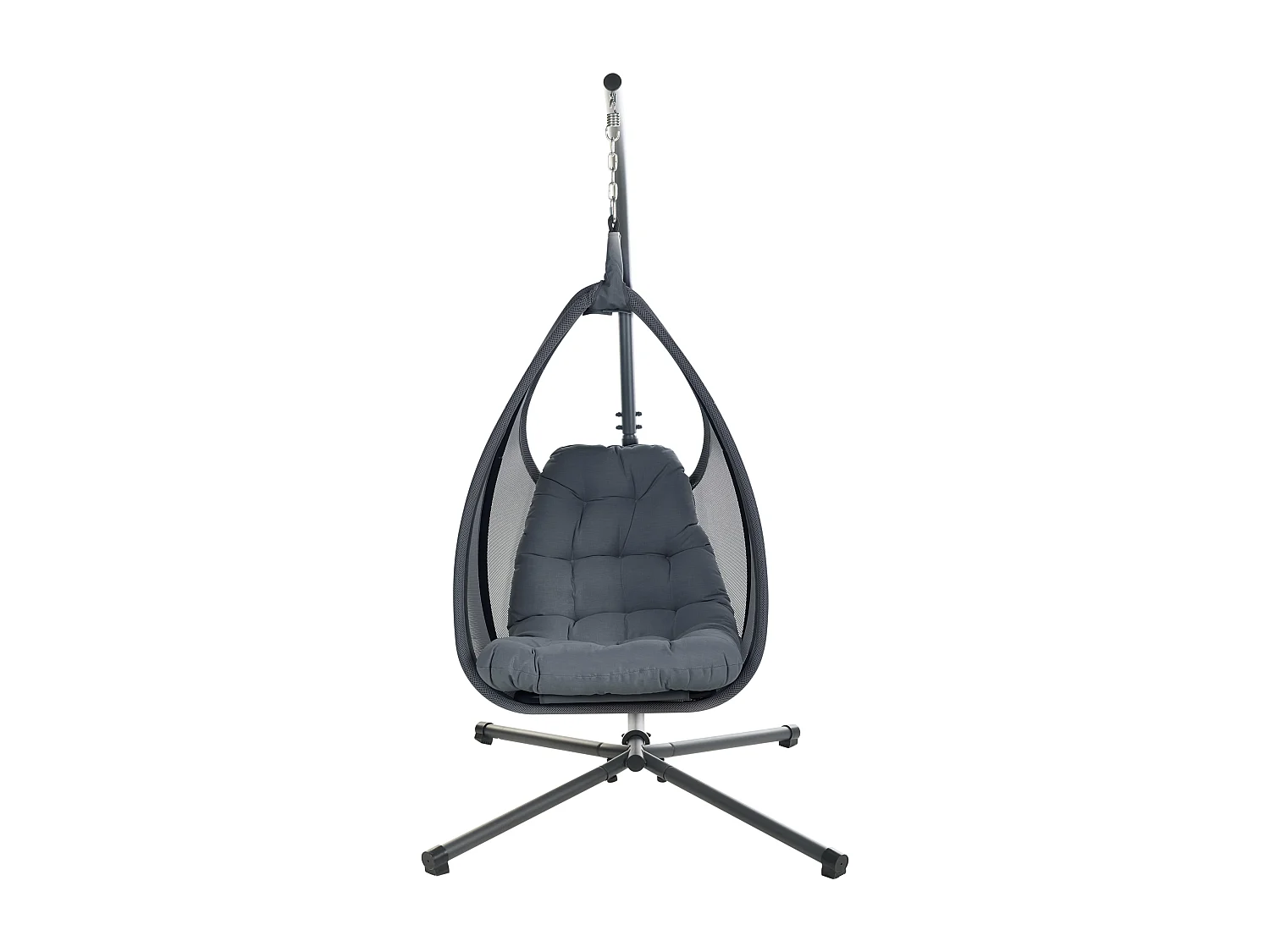 Fauteuil suspendu avec support AVEGNO Tissu Gris foncé