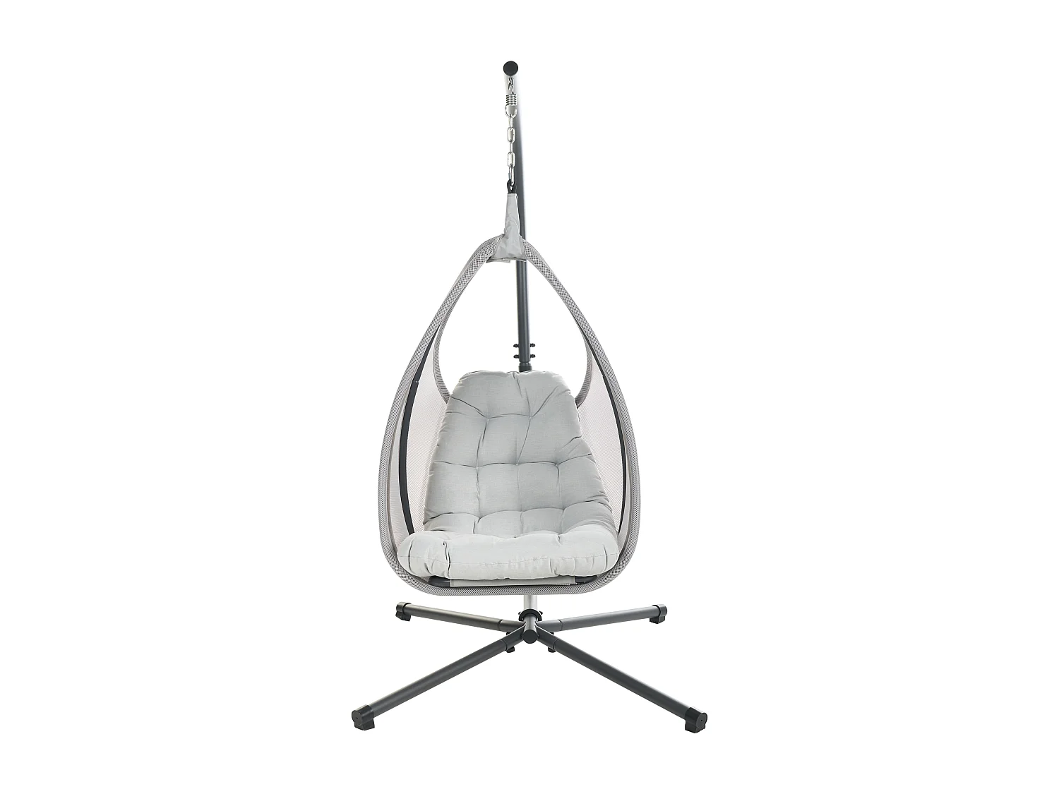 Fauteuil suspendu avec support AVEGNO Tissu Gris clair