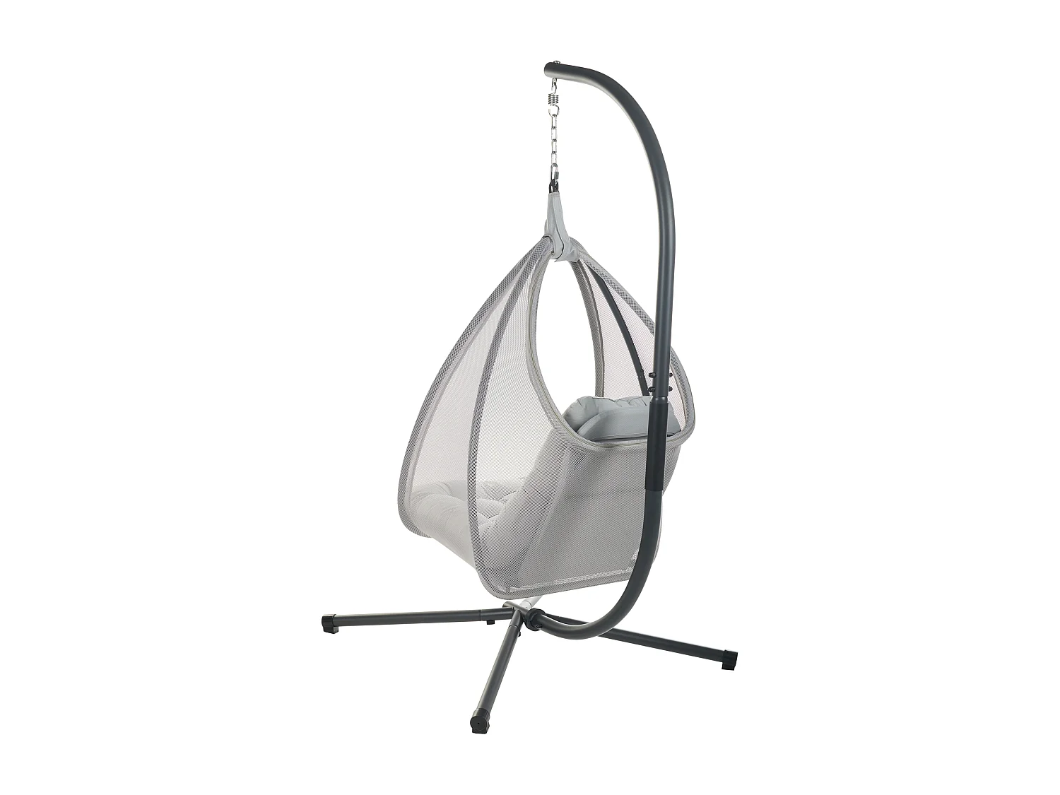 Fauteuil suspendu avec support AVEGNO Tissu Gris clair