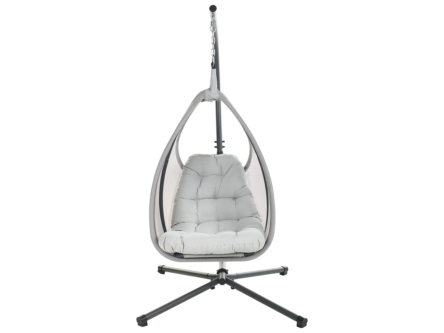 Fauteuil suspendu avec support AVEGNO Tissu Gris clair
