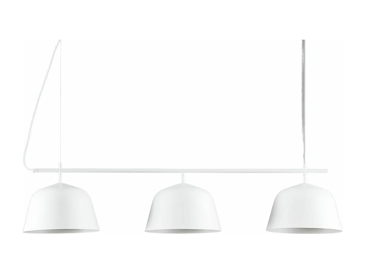 Grande suspension scandinave métal blanc - Oviedo