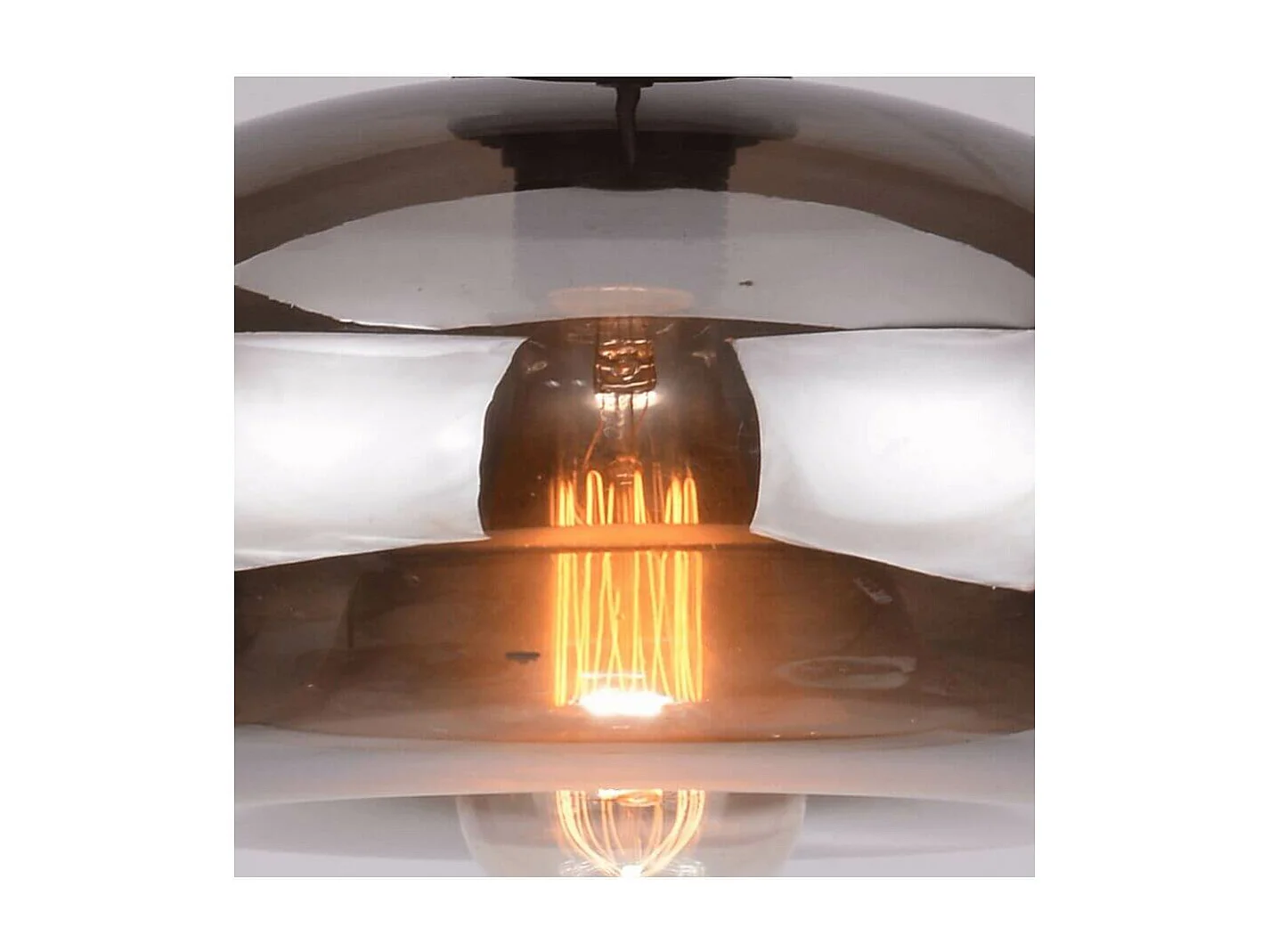 Suspension goutte d'eau verre fumé noire - Ellipse