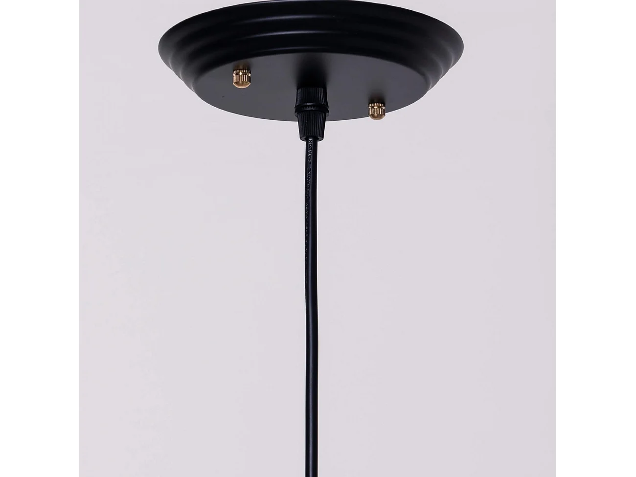 Suspension goutte d'eau verre fumé noire - Ellipse