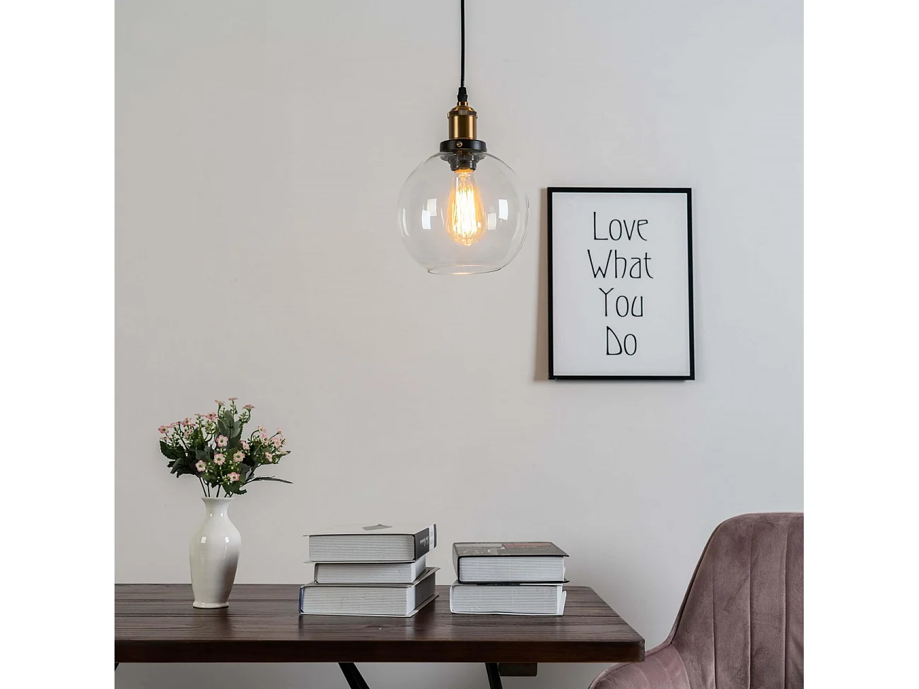 Suspension Ronde rétro - Olivia