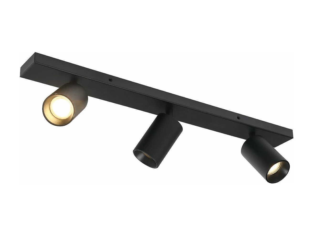 Plafonnier noir à trois projecteurs - Renzo