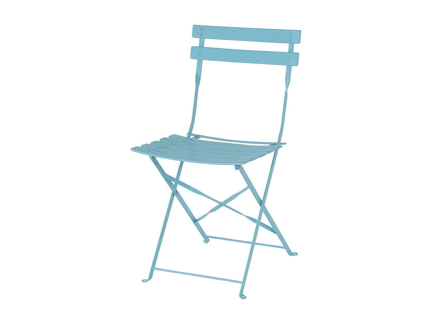 Ensemble pour bistro Pliant FIORI Métal Turquoise